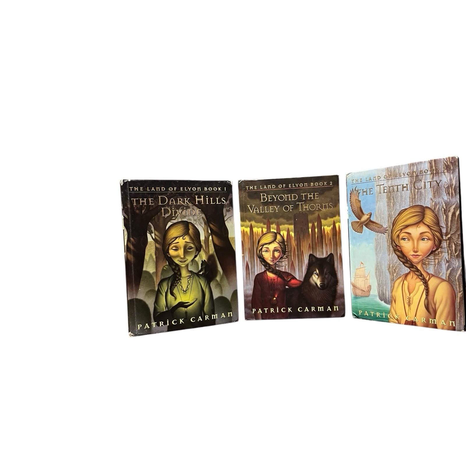 Lot 3 The Land of Elyon Series Set 1/2/3 (Hardcover) by Patrick Carman