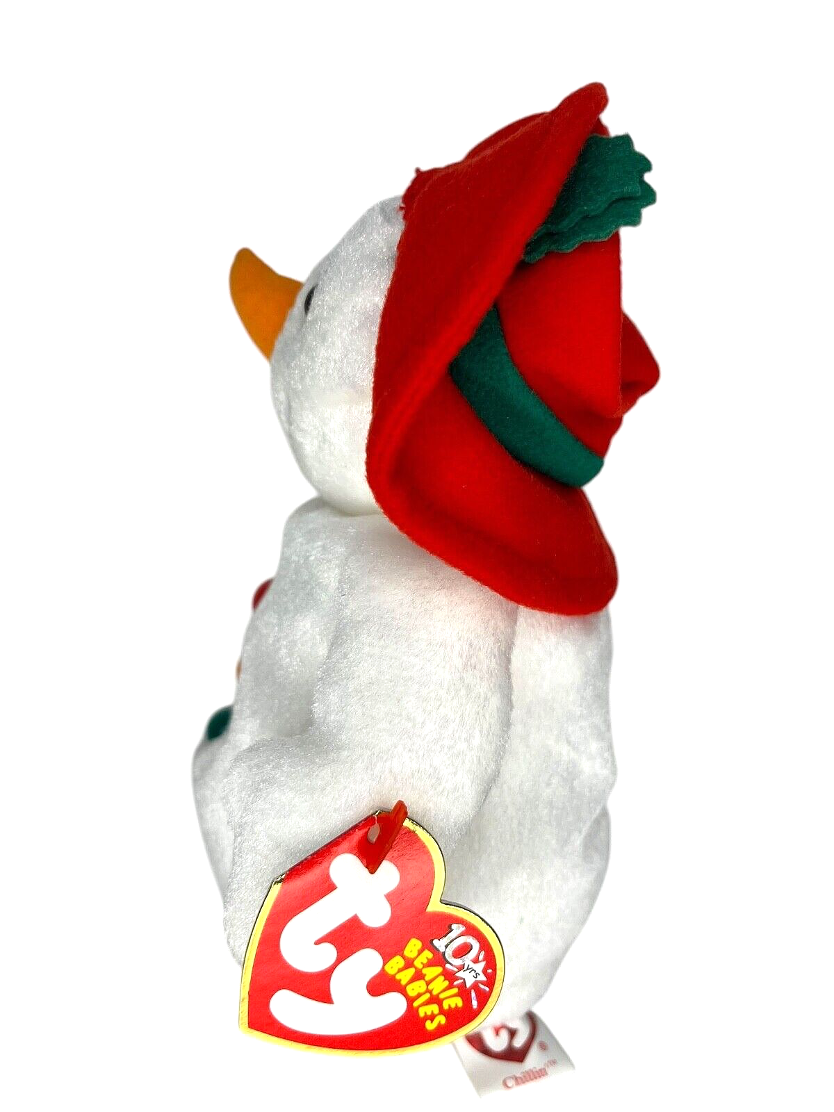 TY Beanie Baby - CHILLIN' the Snowman (7 inch)