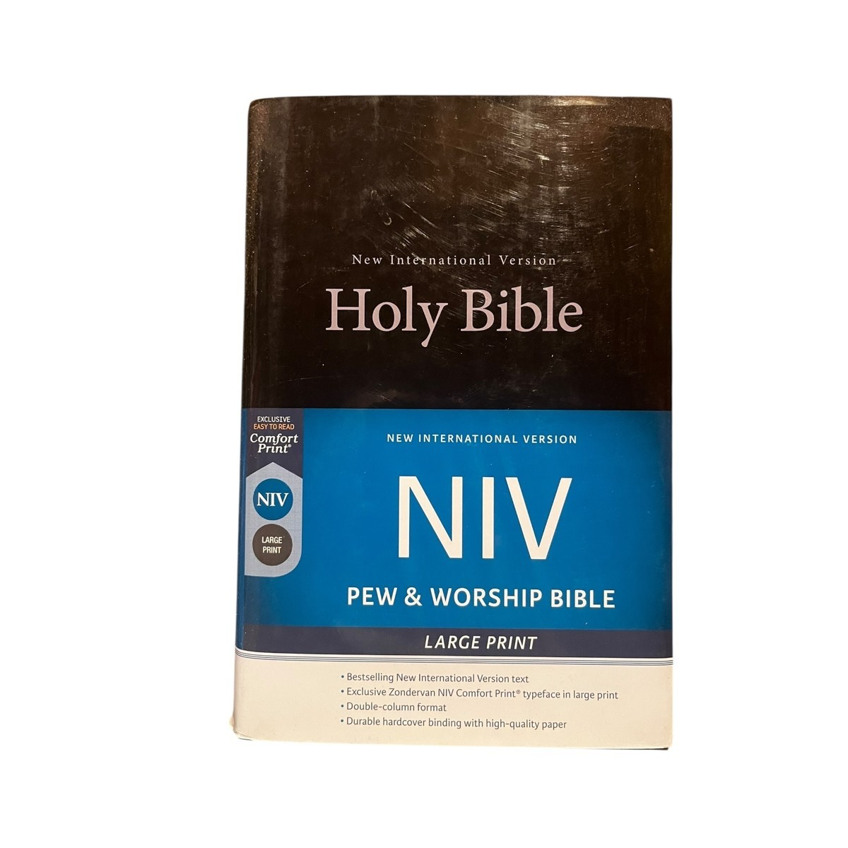 NIV Pew & Worship Bible Hardcover Blue Large Print